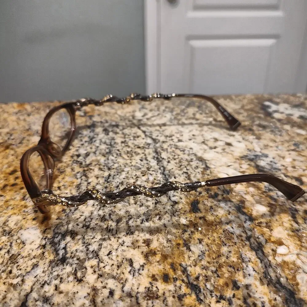 Rare Ed Hardy EH0710 Snake Glasses Eyeglasses 51-18-140 Hazel Frames